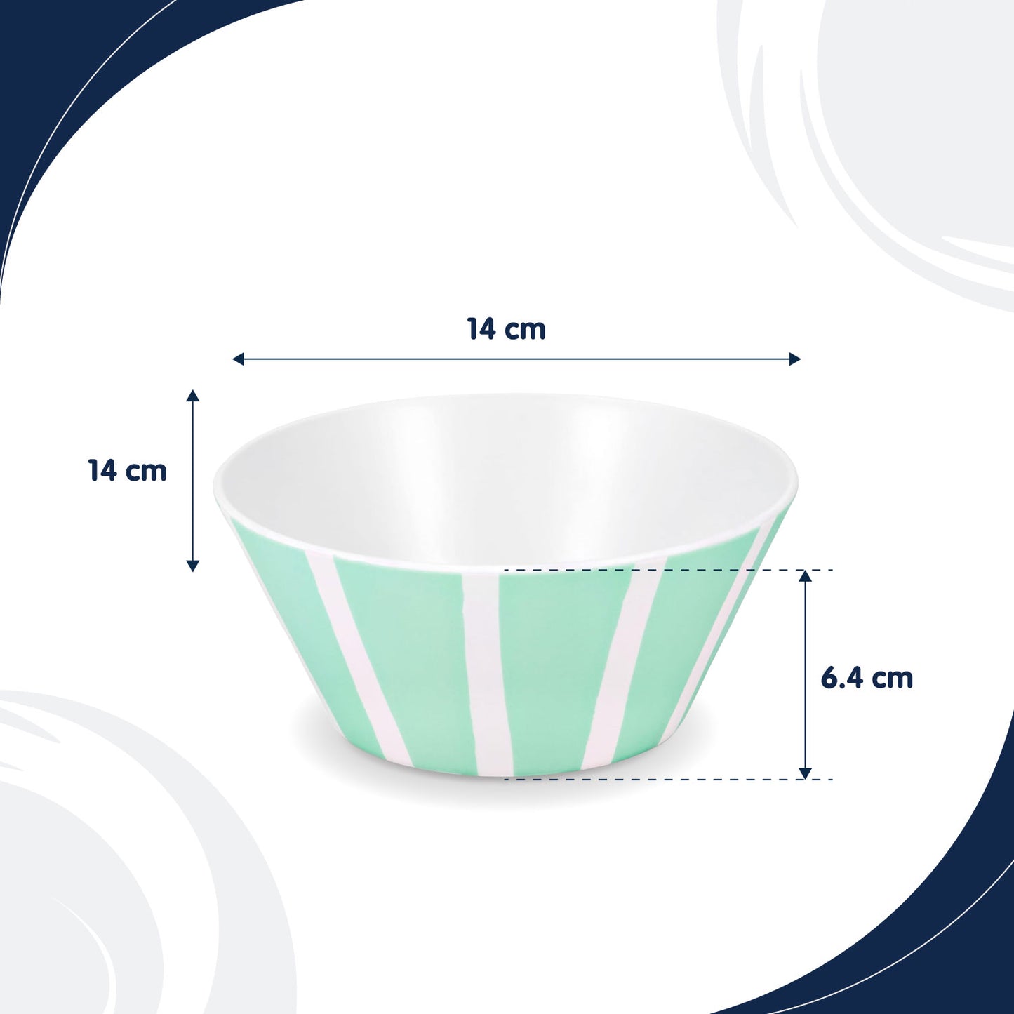Thurlestone Set of 4 Striped Bowls (RPET)