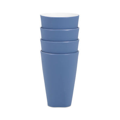 Blue Pool Set of 4 Two-Tone Tumblers