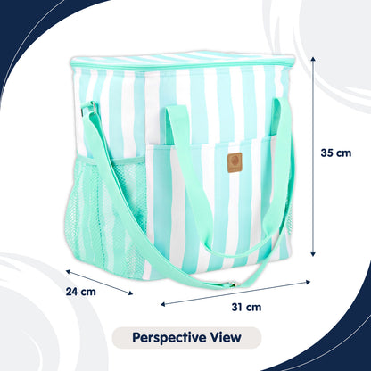 Whitesands Striped Family Cool Bag