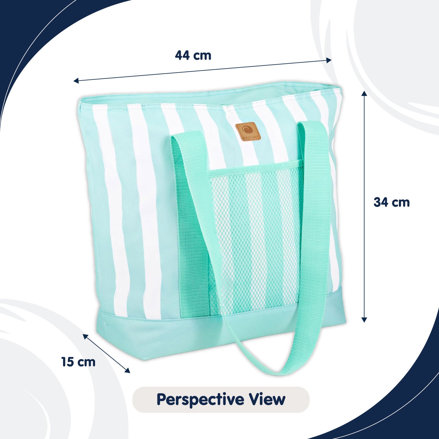 Whitesands Striped Tote Cool Bag