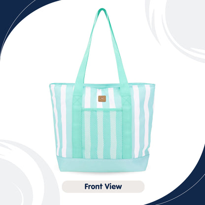 Whitesands Striped Tote Cool Bag