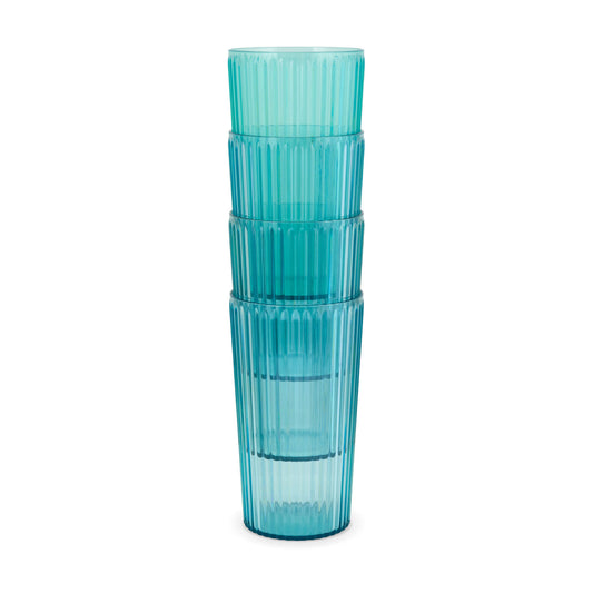 Thurlestone Set of 4 Mint Ridged Tumblers (RPET)