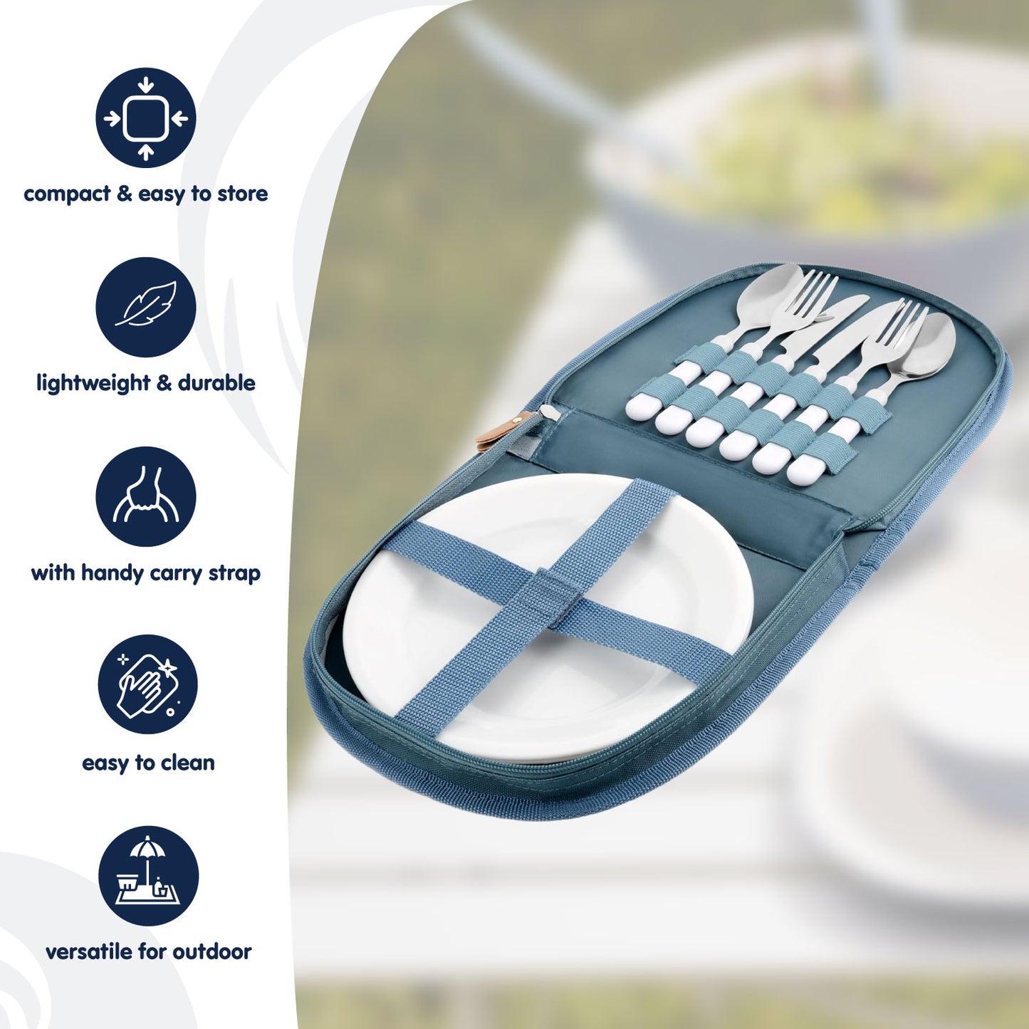 Blue Pool 2 Person Picnic SET