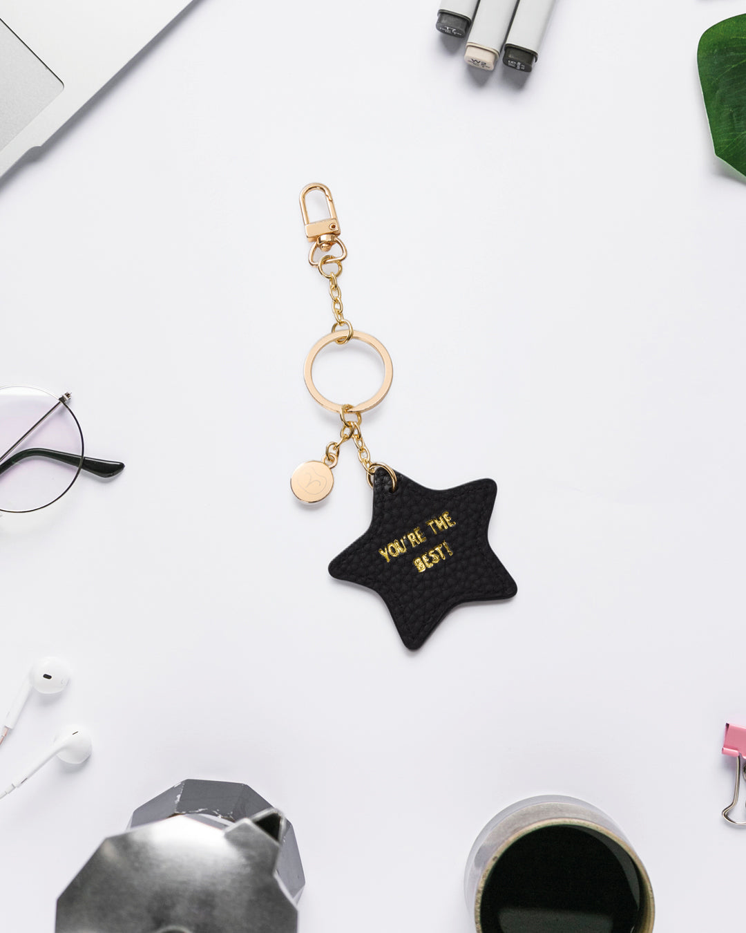 Signature Message Star Keyring