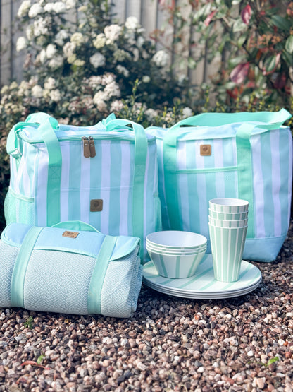 Whitesands Striped Tote Cool Bag