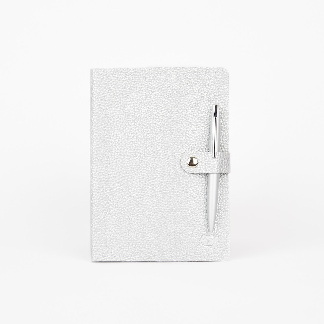 Notebook Journal in Sparkly Silver Luxe + a free silver blade ball pen worth £9.99