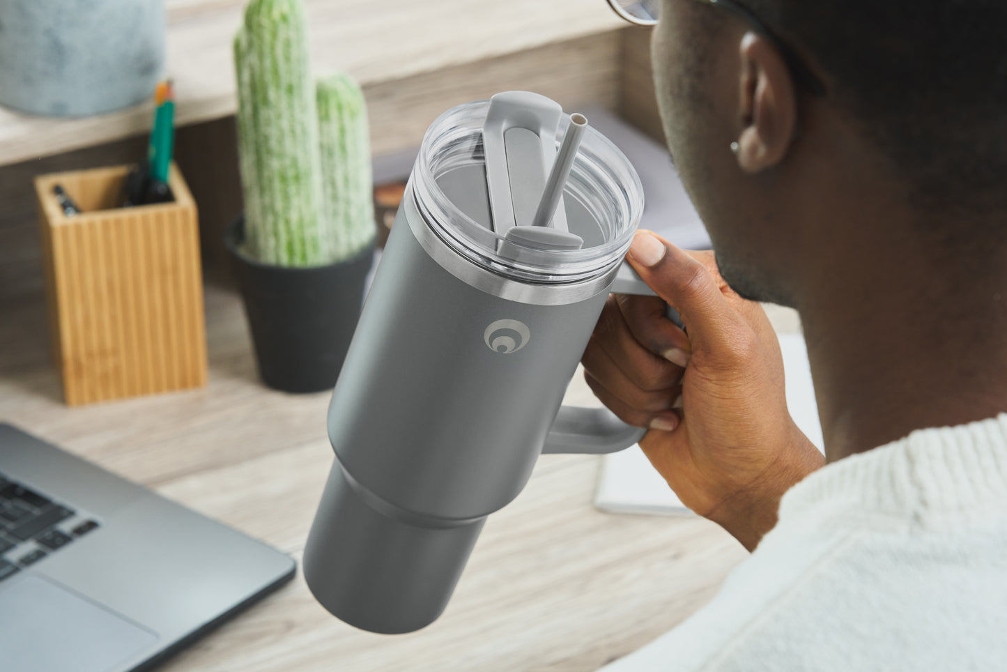 Restore Roomy Stainless Steel XL Hydration Mug 1L