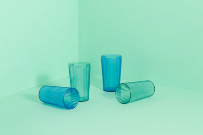 Thurlestone Set of 4 Mint Ridged Tumblers (RPET)